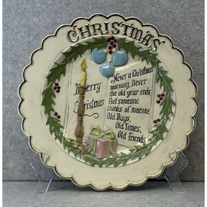 Vintage Gare Christmas Plate 1978 Hand Painted Vintage Christmas Tradition Rare